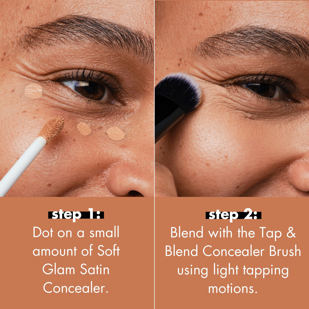 e.l.f. Tap & Blend Concealer Brush close-up of bristles