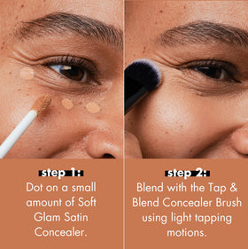 e.l.f. Tap & Blend Concealer Brush close-up of bristles