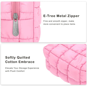 E-Tree Cute Makeup Bag in a travel suitcase