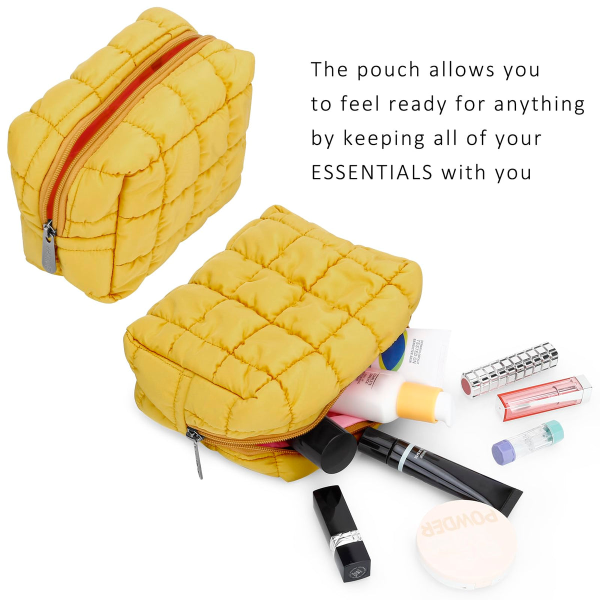 E-Tree Cute Makeup Bag showing pillowy texture close-up