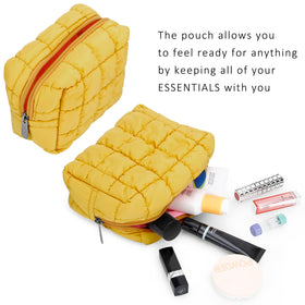 E-Tree Cute Makeup Bag showing pillowy texture close-up