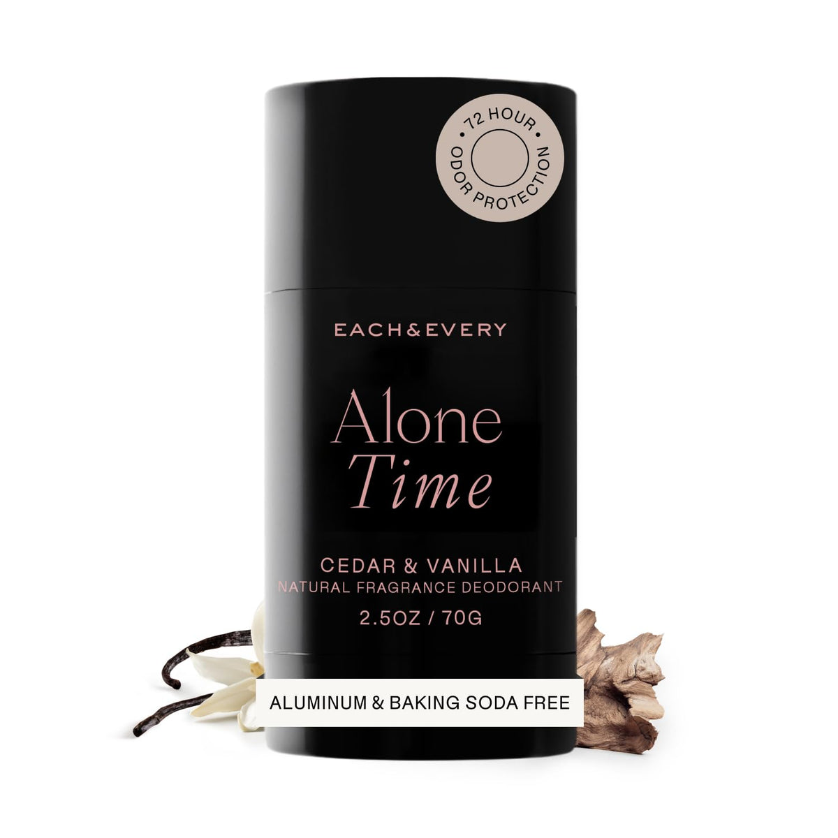 Each & Every Natural Deodorant Cedar & Vanilla front view