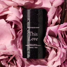 Each & Every Natural Deodorant Love Rose & Vanilla texture close-up