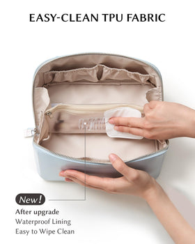 EACHY Large Capacity Travel Makeup Bag side view