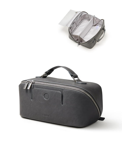 EACHY Travel Makeup Bag front view in grey