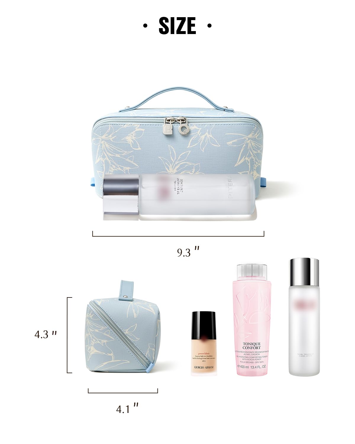 EACHY Travel Makeup Bag ideal for daily use and travel