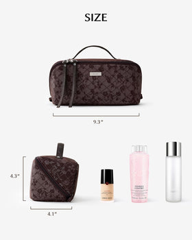 EACHY Travel Makeup Bag in stylish patterned fabric