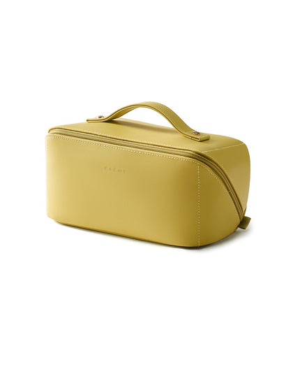 EACHY Travel Makeup Bag Medium Green front view