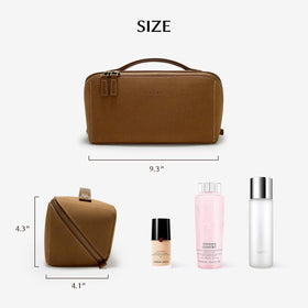 EACHY Travel Makeup Bag packed with cosmetics