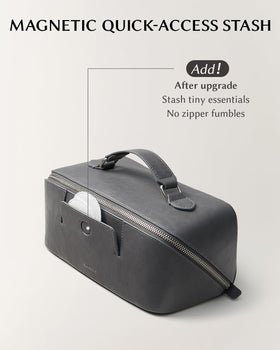 EACHY Travel Makeup Bag showing vibrant beach hues