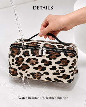 EACHY Travel Makeup Bag side view highlighting its size
