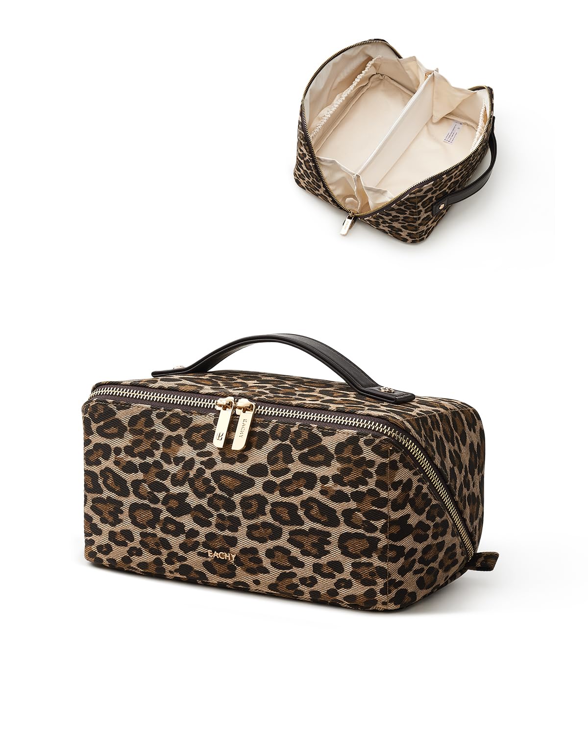 EACHY Travel Makeup Bag stylish design in lifestyle setting