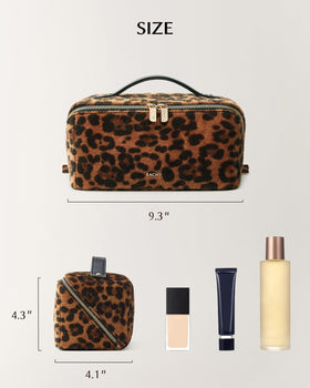 EACHY Travel Makeup Bag stylish design with makeup inside