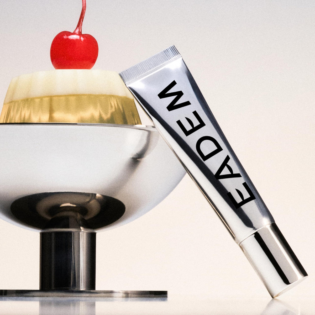EADEM Tinted Lip Balm Butter Mochi application on lips