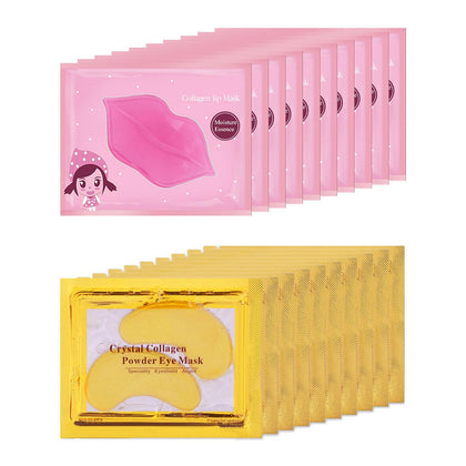Eakroo 20 pairs lip and eye masks packaging front view