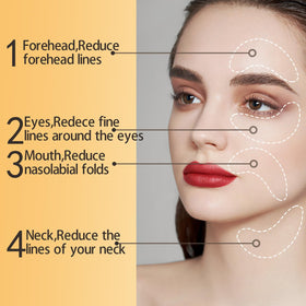 Eakroo 24k gold eye mask application on skin