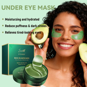Eakroo Avocado Eye Mask patches close-up on a hand