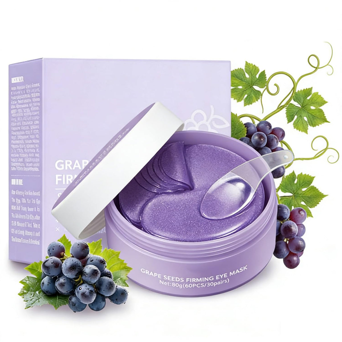 Eakroo Grape Eye Mask front view with packaging