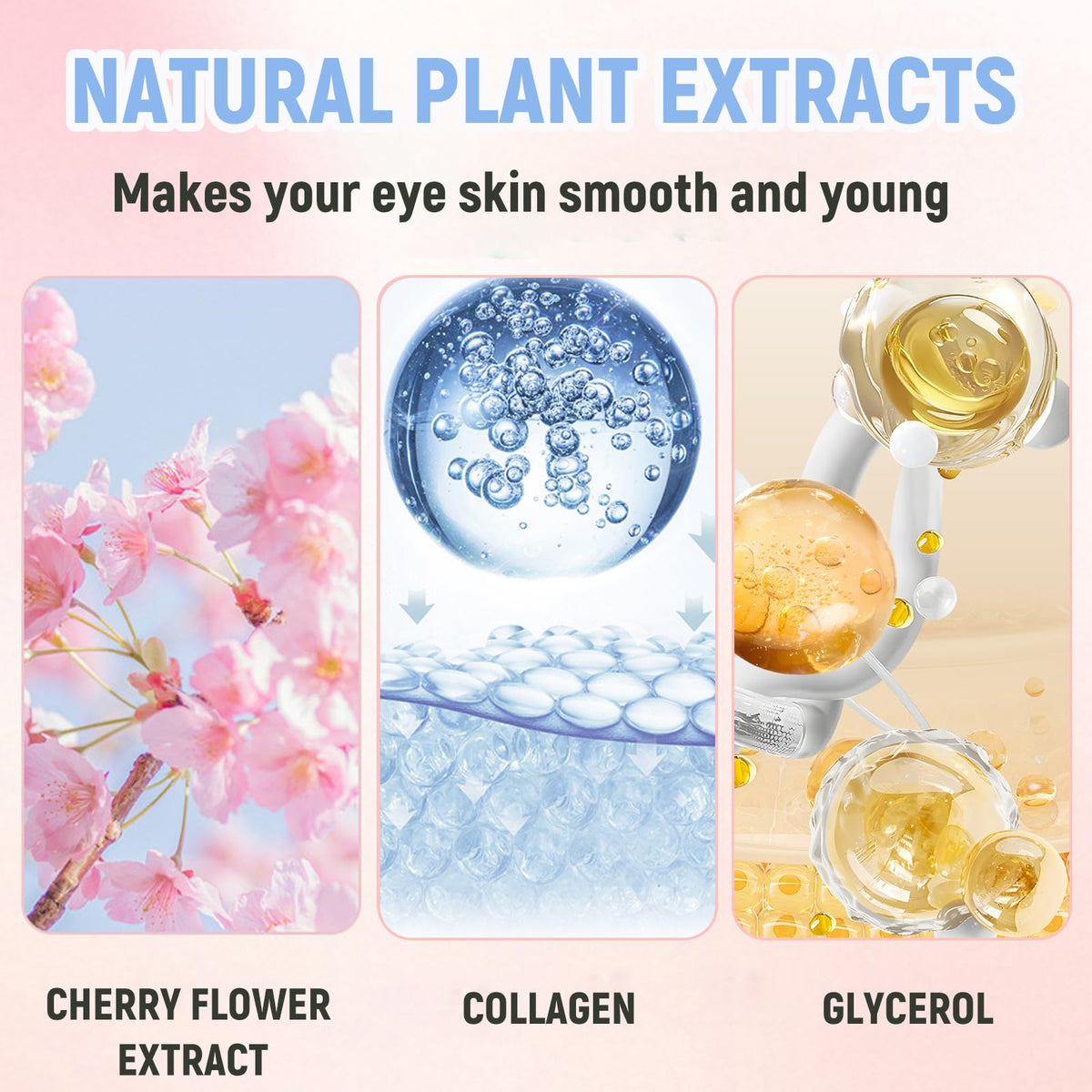 Eakroo Under Eye Patches displayed with skincare products