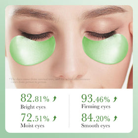 Eakroo Under Eye Patches in use during a relaxing spa day
