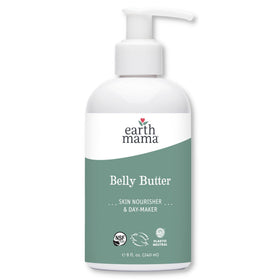 Earth Mama Belly Butter 8oz front view with packaging