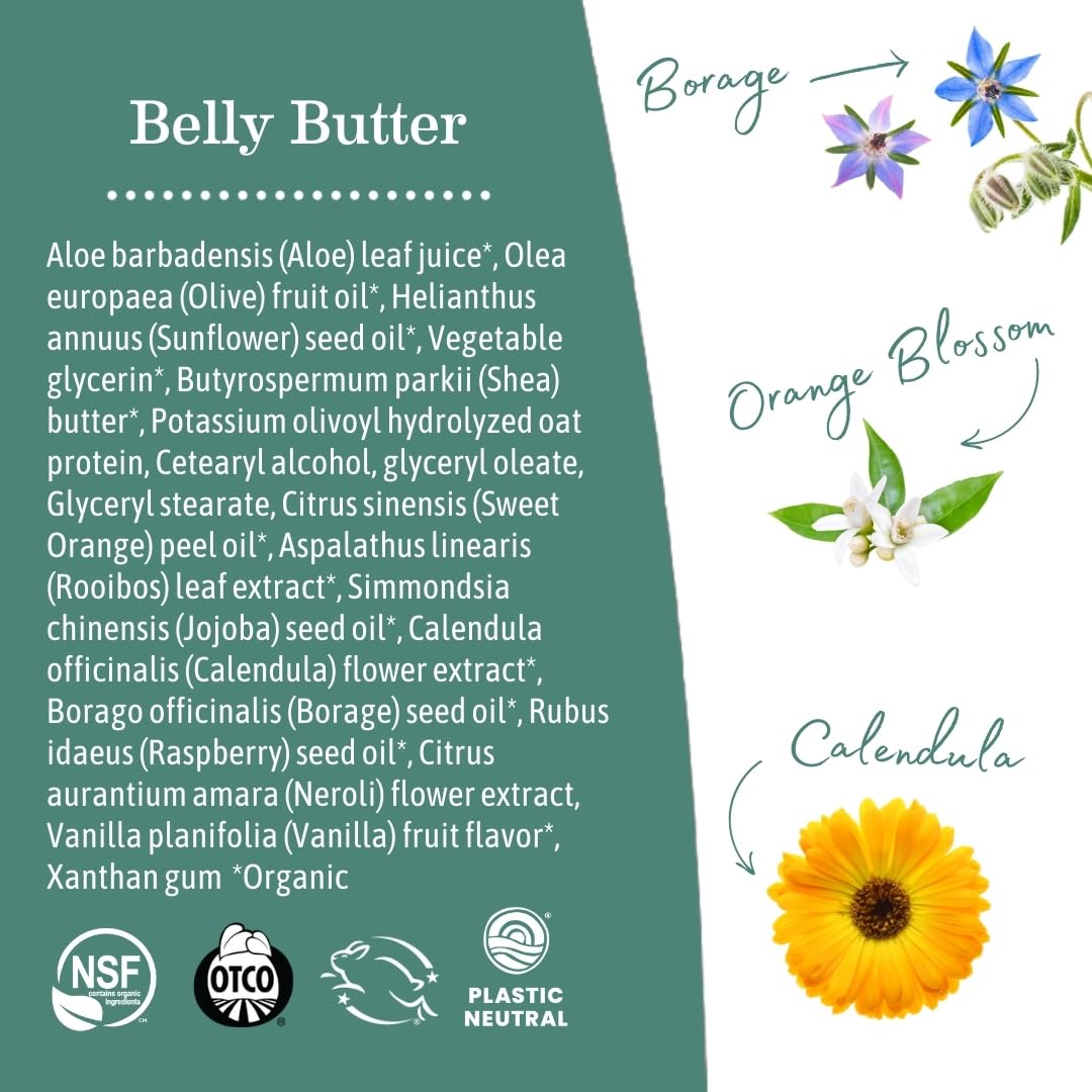 Earth Mama Belly Butter 8oz with organic ingredients