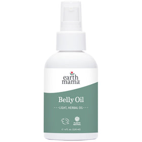 Earth Mama Belly Oil 4oz front view with label