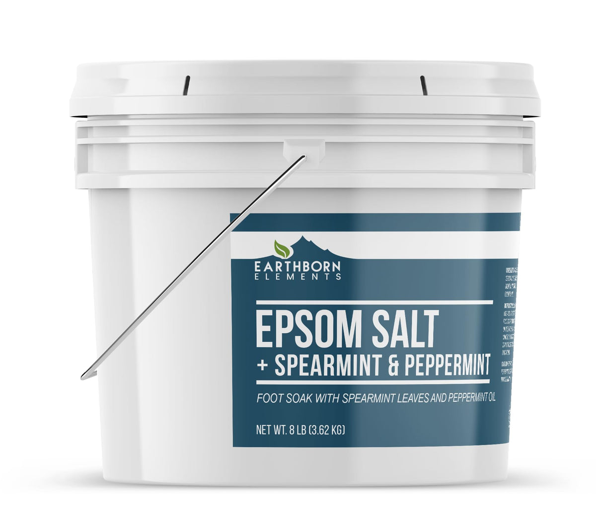 Earthborn Elements Foot Soak bucket with minty aroma description