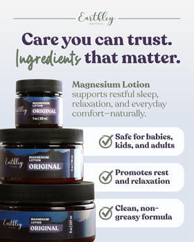 Earthley Wellness Magnesium Lotion ingredients list