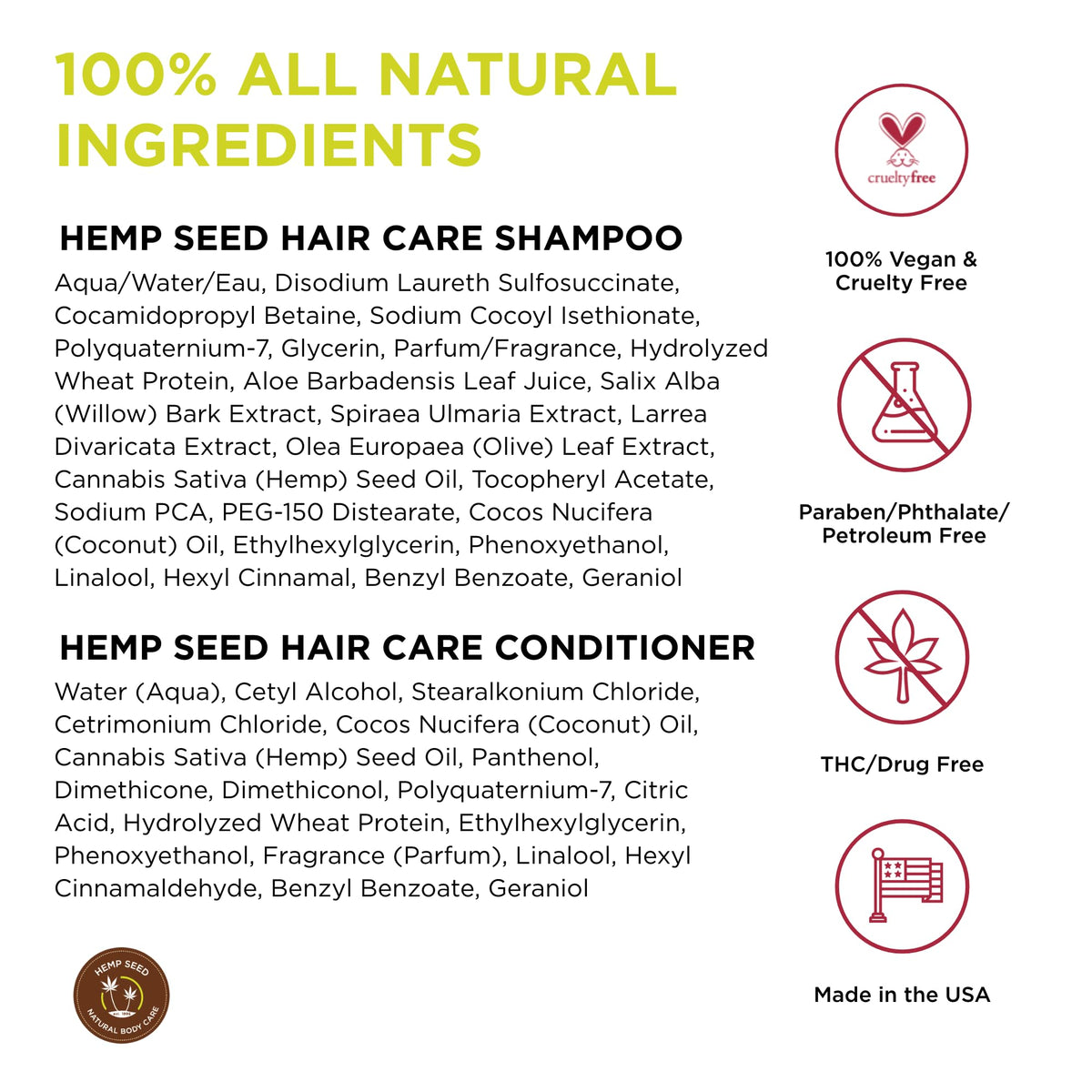 Earthly Body Hemp Seed Conditioner close-up showing texture