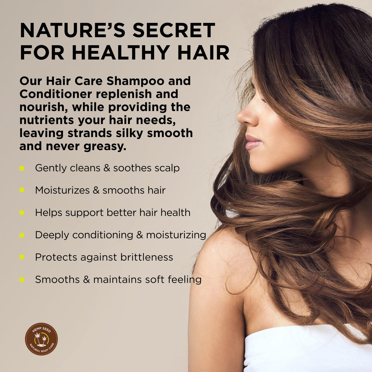 Earthly Body Hemp Seed Hair Care Conditioner 8 oz front view