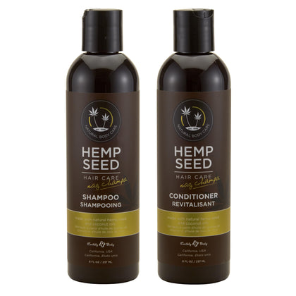 Earthly Body Hemp Seed Hair Care Shampoo 8 oz front view