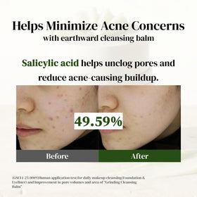 EARTHWARD Pore Perfect Grinding Cleansing Balm in use on skin