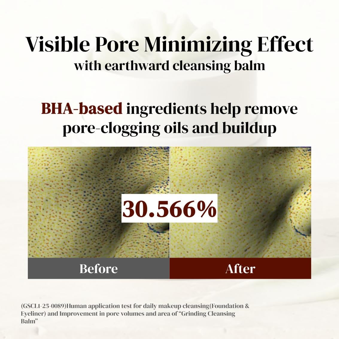 EARTHWARD Pore Perfect Grinding Cleansing Balm texture close-up