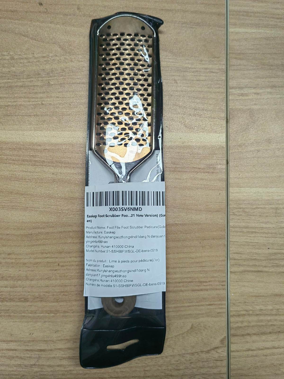 Easkep Foot File being washed under water