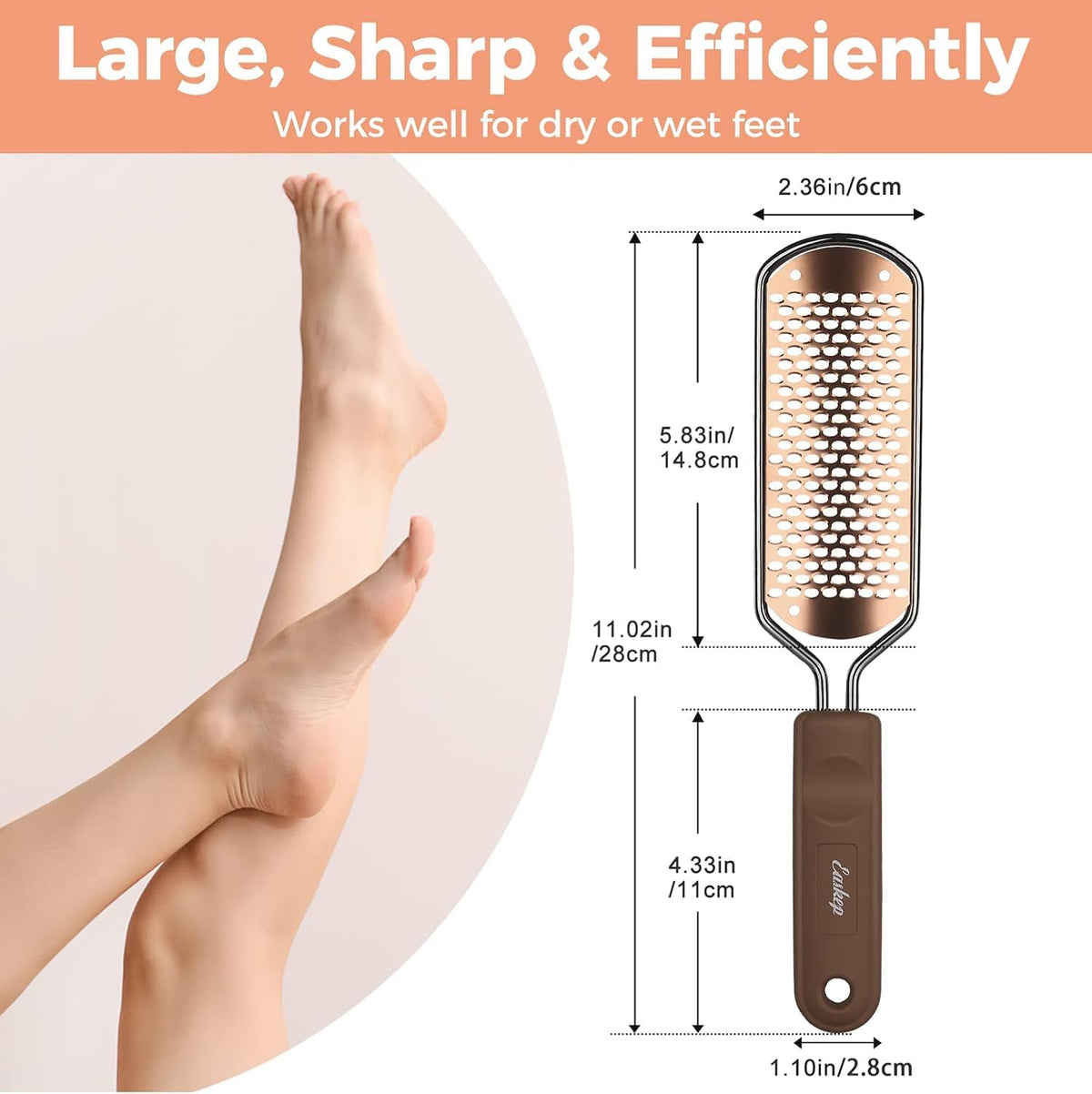 Easkep Foot File displayed with packaging