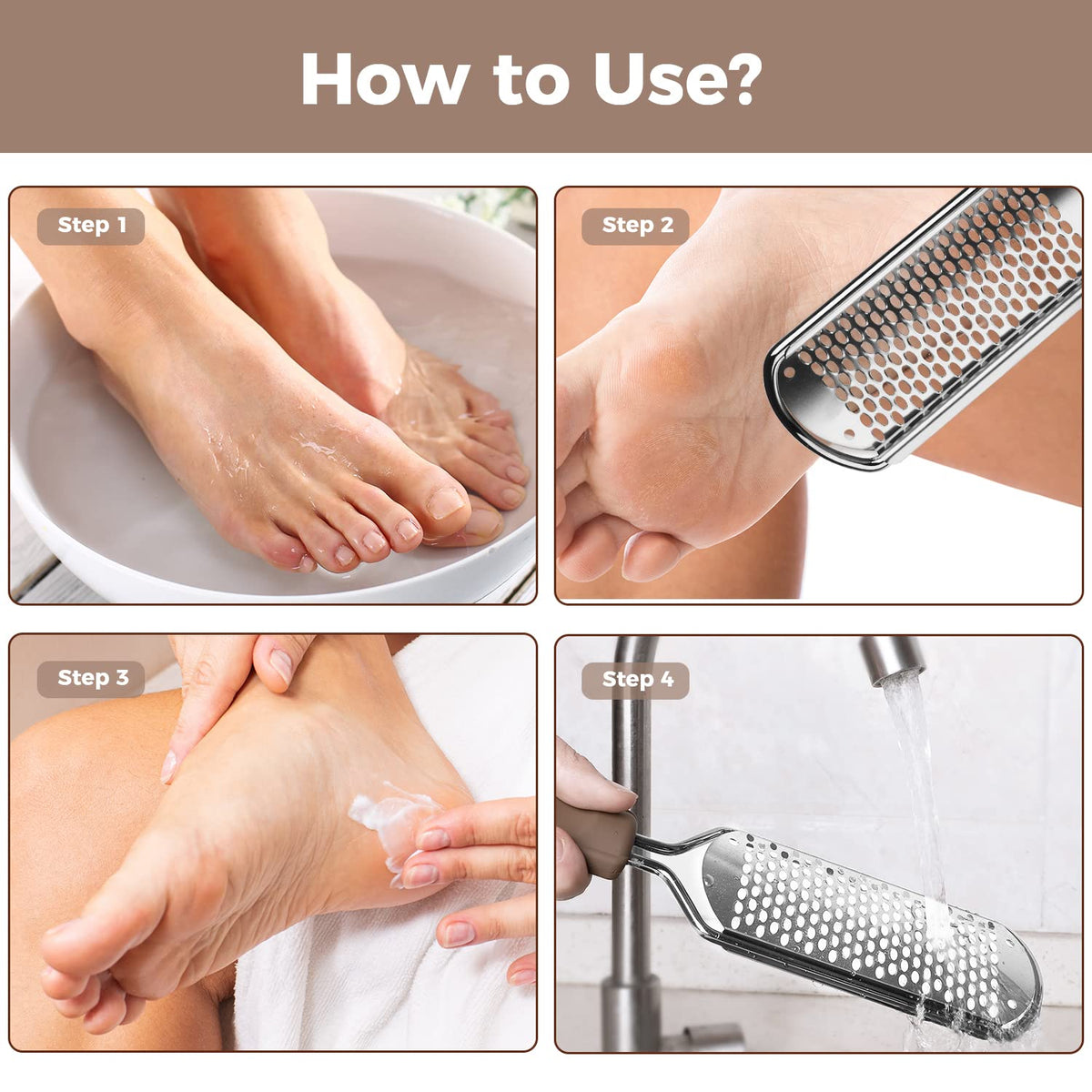 Easkep foot file displayed with packaging