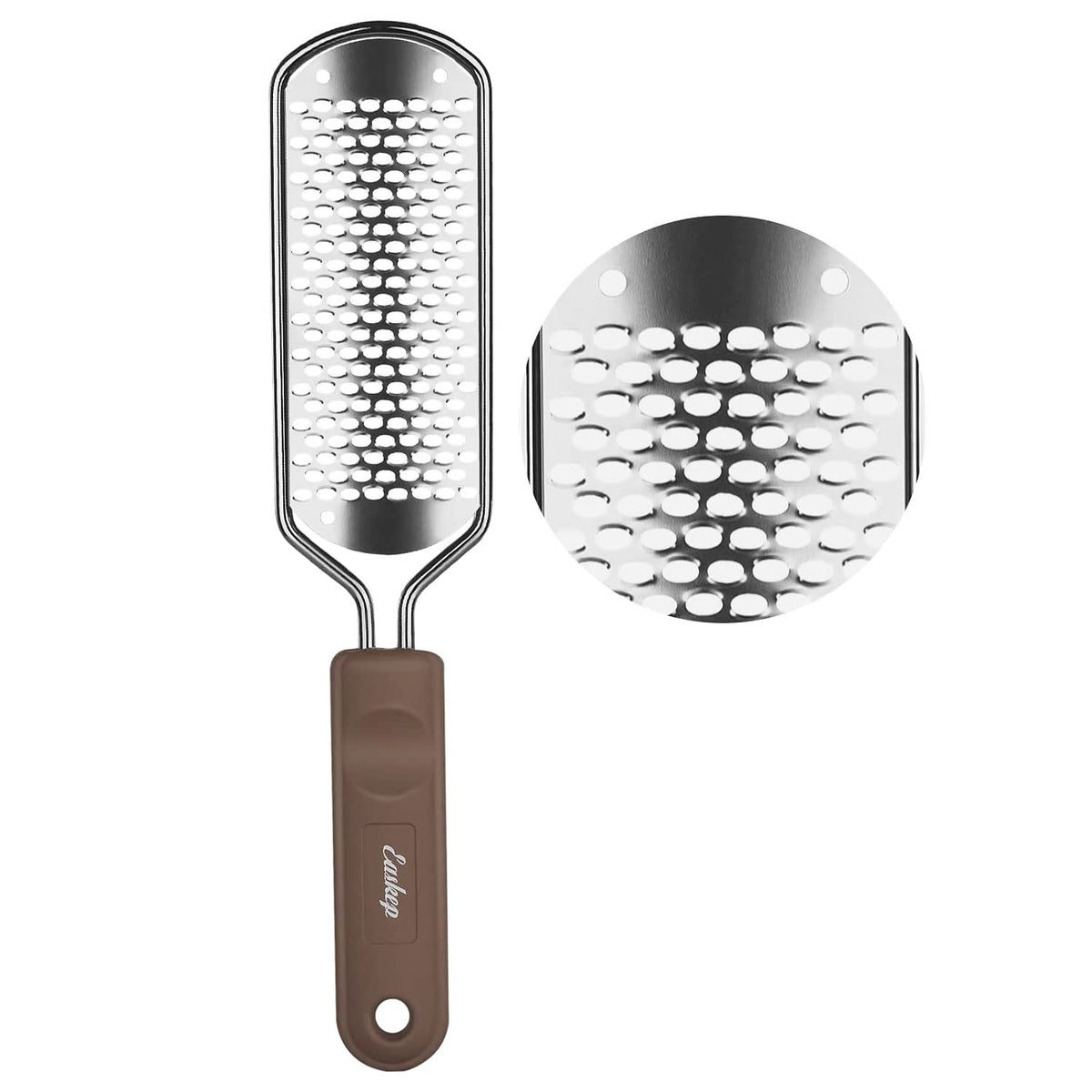 Easkep foot file silver model front view with stainless steel design