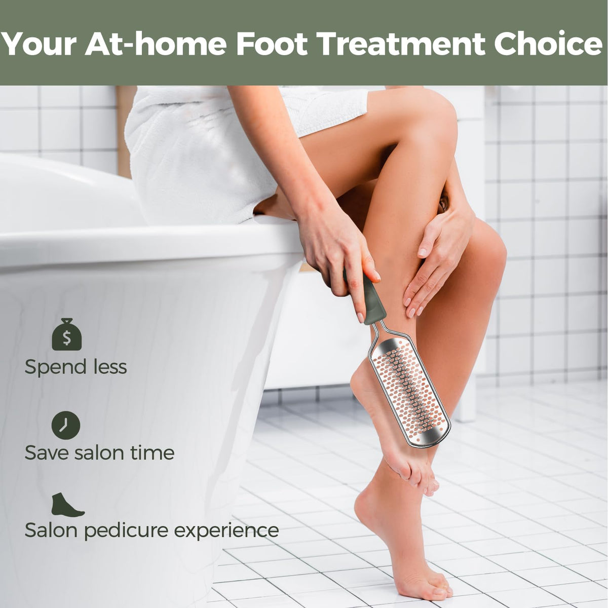 Easkep Foot File with anti-slip handle for better grip