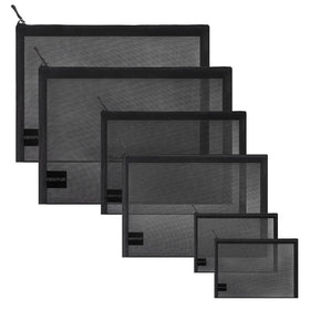 EASYFUN 6-piece mesh cosmetic bag set in various sizes