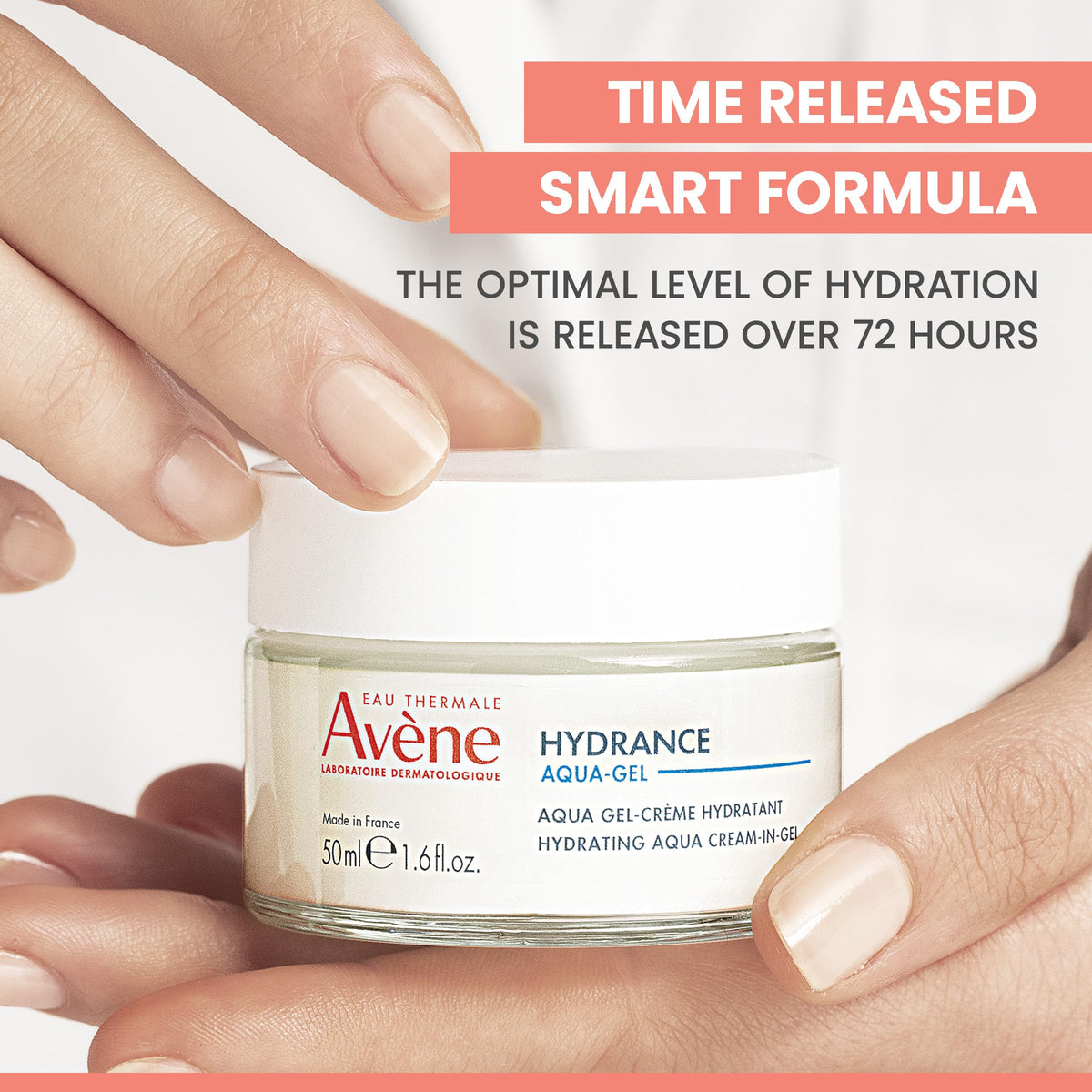 Eau Thermale Avène Hydrance Hydrating Aqua Cream-in-Gel application on skin
