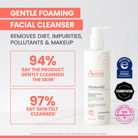 Eau Thermale Avène Tolerance Daily Foaming Facial Cleanser back view