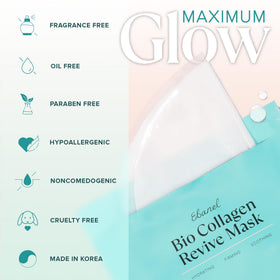 Ebanel Bio Collagen Face Mask displayed on a bathroom counter
