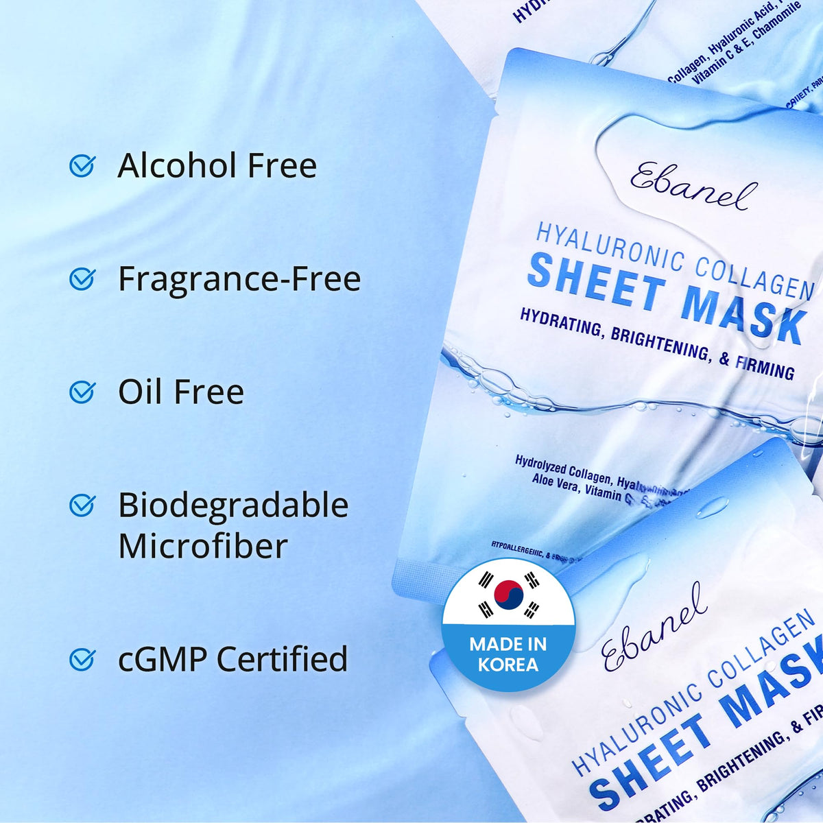 Ebanel Collagen Face Mask in use at home