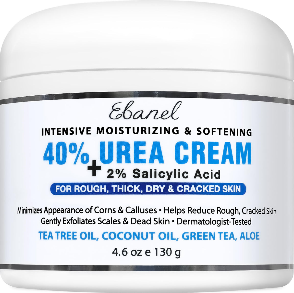 Ebanel Urea Cream 40% front view with packaging