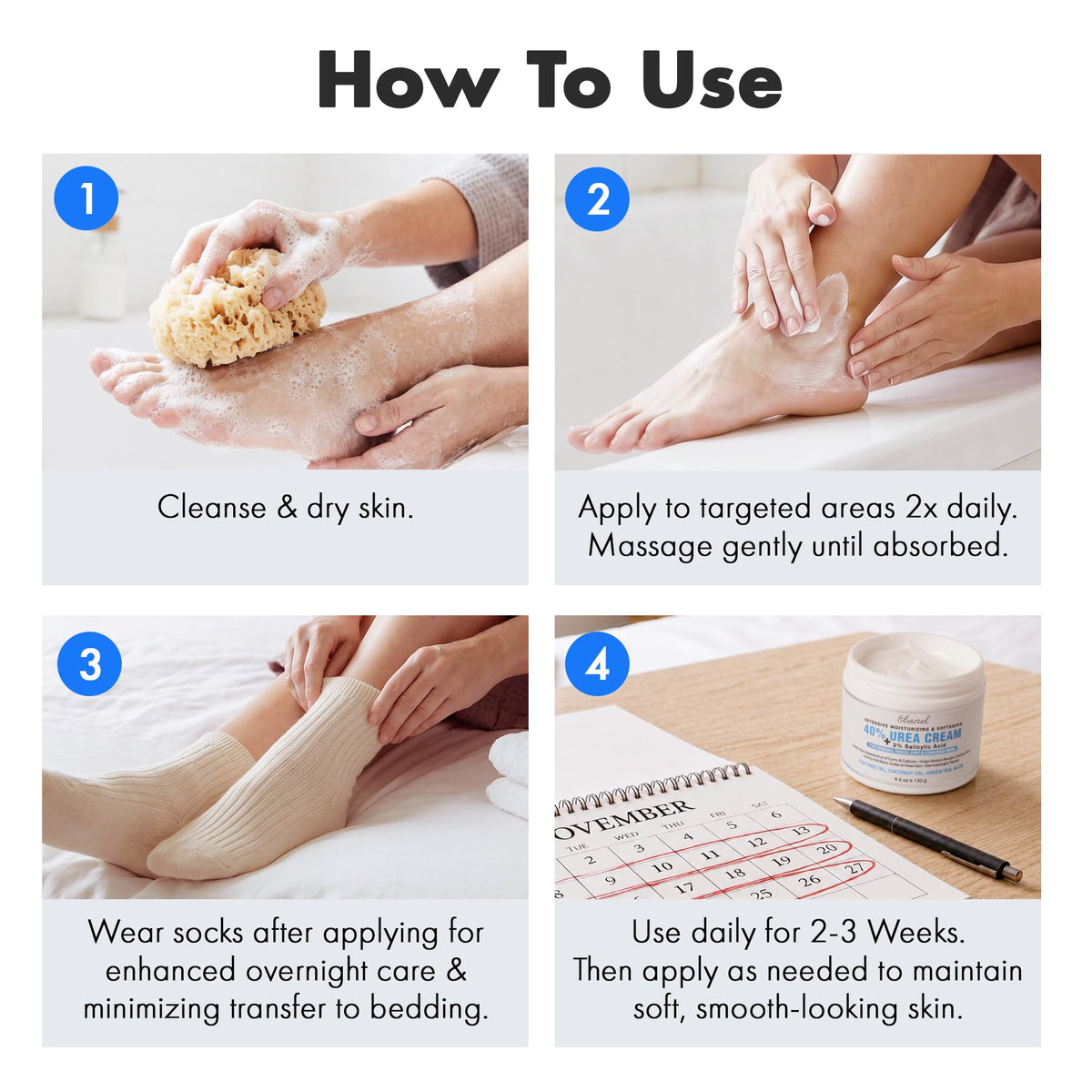 Ebanel Urea Cream 40% with natural extracts