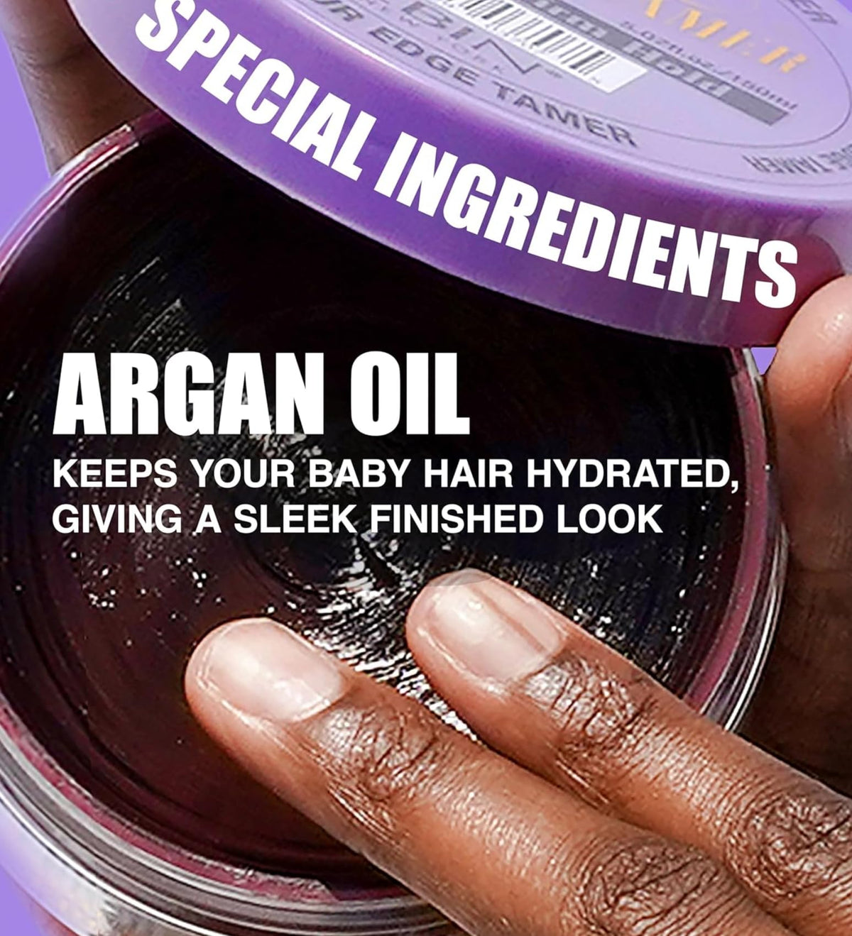 EBIN NEW YORK 24 Hour Edge Tamer applied to hair edges
