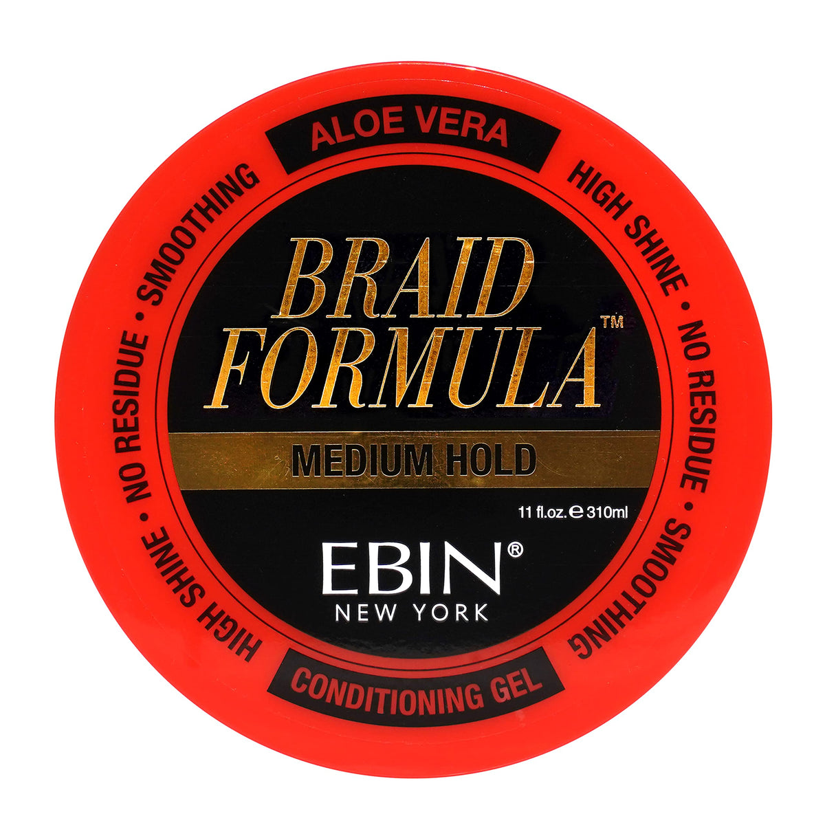EBIN NEW YORK Braid Formula Conditioning Gel alongside styling tools