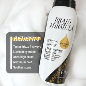 EBIN NEW YORK Braid Formula Setting Mousse side view with label details
