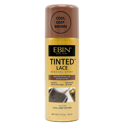 EBIN NEW YORK Tinted Lace Spray Cool Deep Brown front view